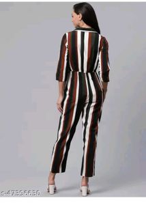 Stylish Striped Jumpsuit