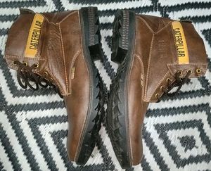 Caterpillar men's &amp; women's Brown Leather Boots