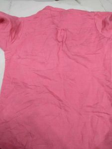Pink Embroidered Kurta