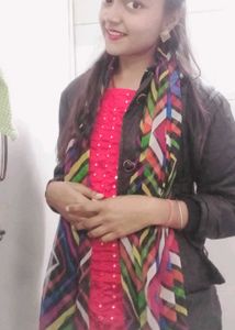 Red Embroidered Kurta