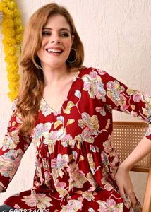 Floral Print Peplum Top