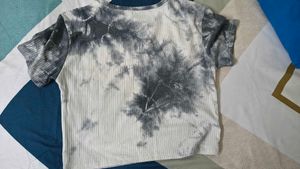 Grey Tie-Dye Butterfly T-Shirt