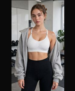 Censored White Sports Bra