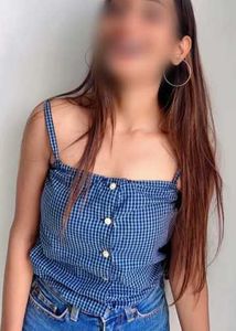 Blue Gingham Button-Up Crop Top
