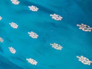 Beautiful Teal Banarasi Silk Saree
