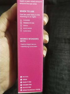Firming Eye Gel For Dark Circles
