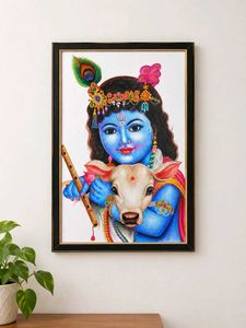Handmade Lord Krishna Artwork
