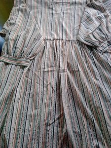 Boho Striped Blouse with Star Print