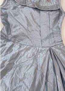 silver-grey shimmer gown