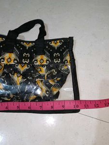 Stylish Black &amp; Yellow Fabric Hair Accessories Set