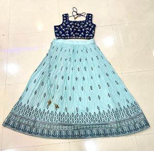 Blue Shaded Lehenga