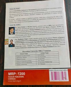 Quantitative Methods For Management