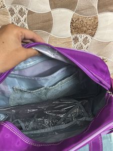 Purple "baby good" Travel Bag
