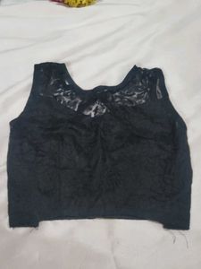 Black Velvet Lace Blouse