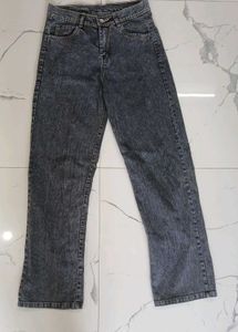 Washed Black straight fit Jeans
