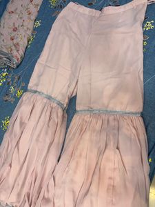 Elegant Pink Sharara Suit Set
