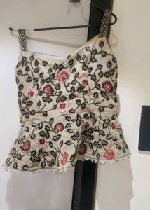 Floral Crop Top &amp; Maxi Skirt Set