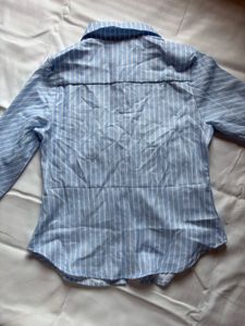 Light Blue Striped Button-Up Shirt