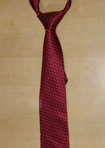 Silk Burgundy Patterned Tie