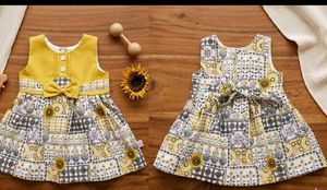 0-6 month Baby Girl Dress  ( soft fabric)
