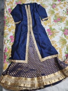 Navy Blue Lehenga Choli Set