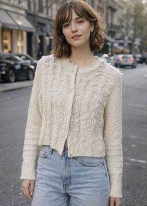 Textured Knit Cardigan New