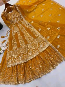 Exquisite Mustard Lehenga Choli