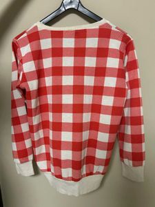 Red Gingham Sweatshirt