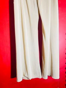 Elegant Cream Palazzo Pants