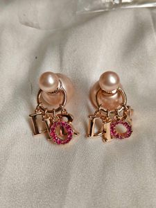 Dior Pearl &amp; Crystal Earrings