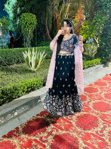 Elegant Teal Lehenga Choli Set