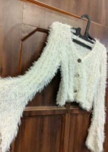 Cozy Fuzzy Button-Up Cardigan