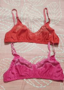 2 Pack Bra Set - Pink & Coral