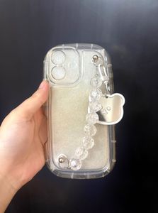 Iphone 16 Clear Case with Cute Bear Charm