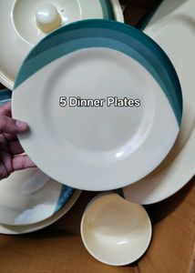 Brand New Premium Melamine Full Dinner Set – 21 Pc