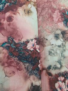 Beautiful Floral Print Maxi Skirt with Top