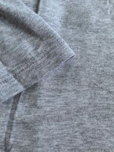 Stylish Grey Long Sleeve Layered Top