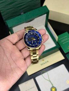 Rolex Gold Blue Watch