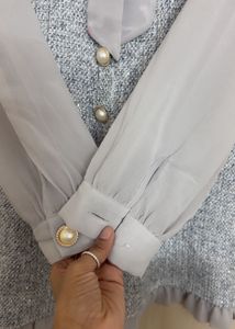 Elegant Gray Blouse
