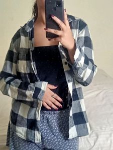 H&M Black And White Check Shirt