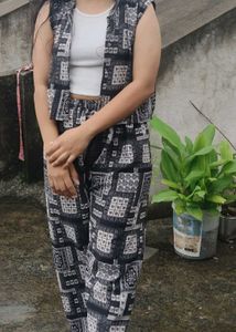 Stylish Geometric Print Jumpsuit