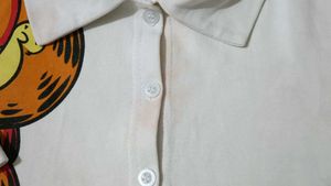 H&amp;M Garfield Graphic Collared Shirt