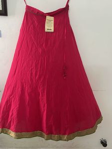 Fabindia Women’s Fuchsia Flared Skirt