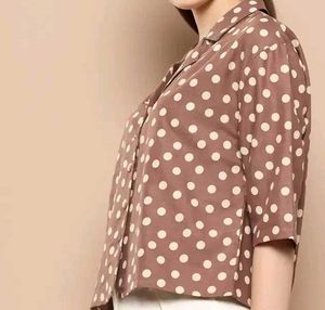 Oversized Blown Polka Shirt