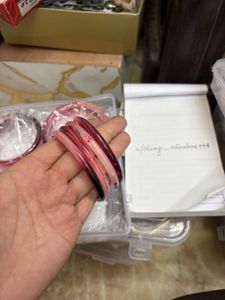 Mulberry &amp; Rose Pink Marbled Bangles