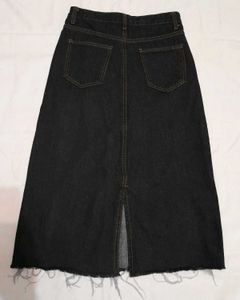 Classic Dark Wash Denim Skirt