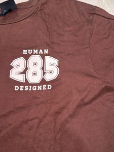 Oversized Brown Graphic T-Shirt