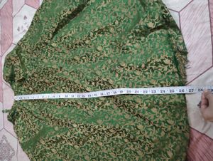 Green &amp; Gold Lehenga Choli Set