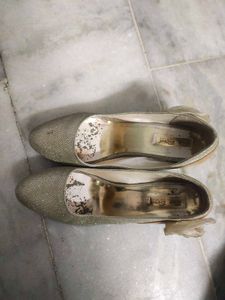Sparkly Gold Heels
