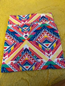 FLASH SALE @ 200 Colorful Geometric Mini Skirt